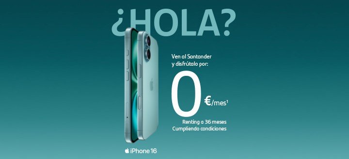 iphone 16 banco santander